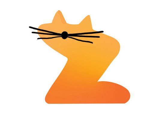 Logo of ANIMAUZ: an orange Z with cat ears and whiskers.