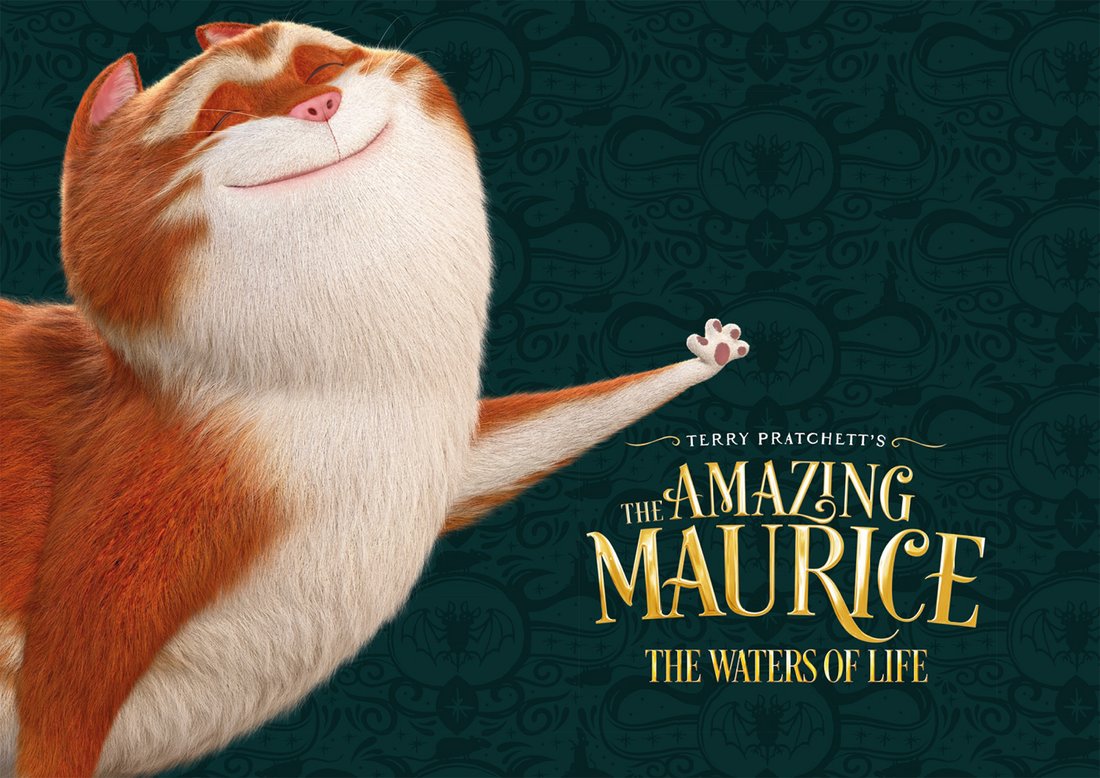 Cat stretching out its paw with the inscription from the movie.