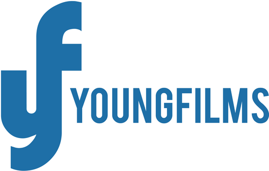 Blue logo combining "YF" monogram with bold "YOUNGFILMS" text.