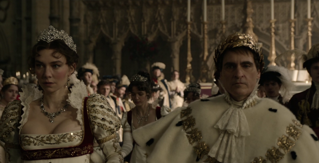 Napoleon - Still - Napoleon Bonaparte and his wife at his crowning ceremony.