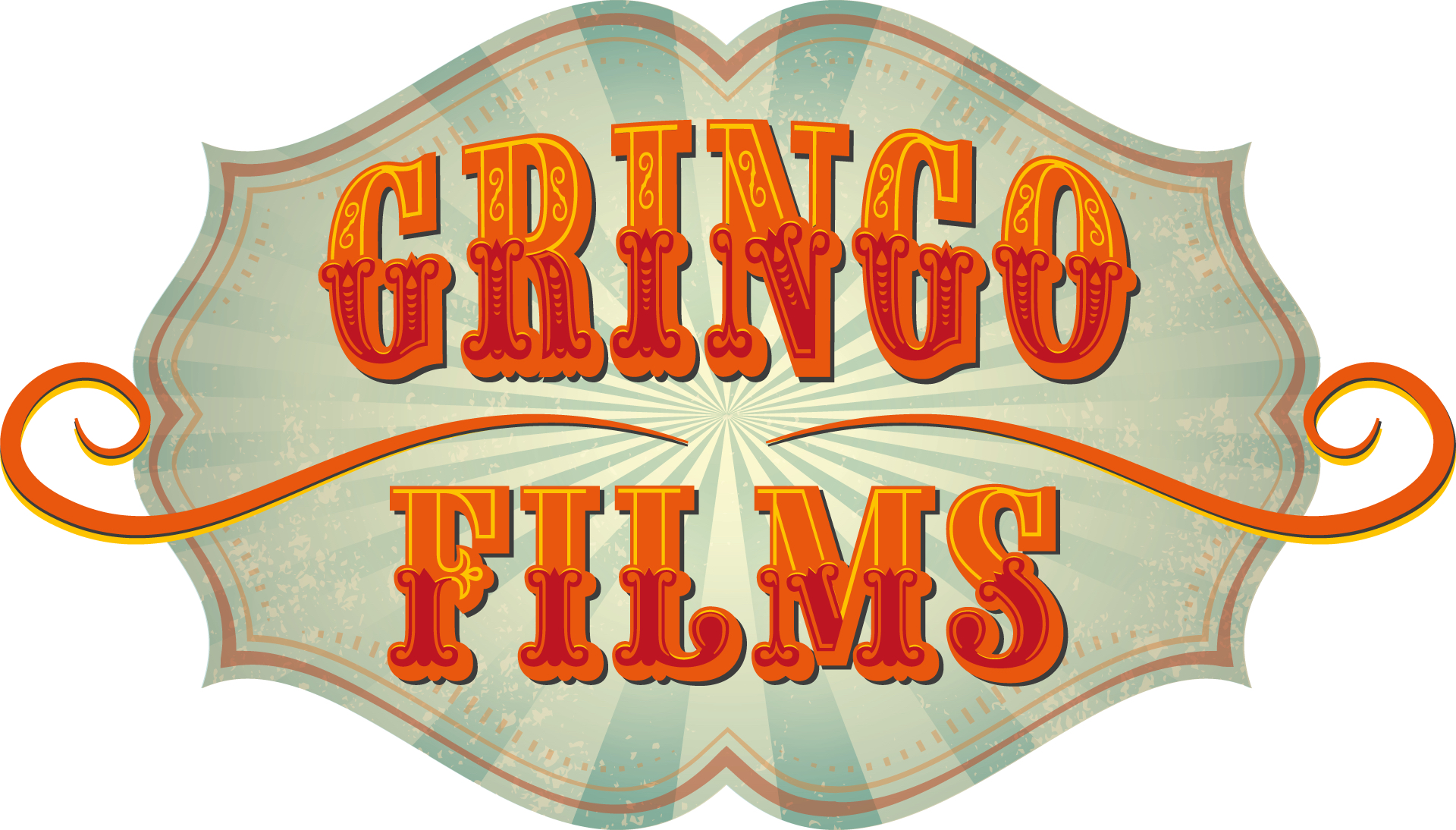 A colourful circus-style logo with the words 'Gringo Films'