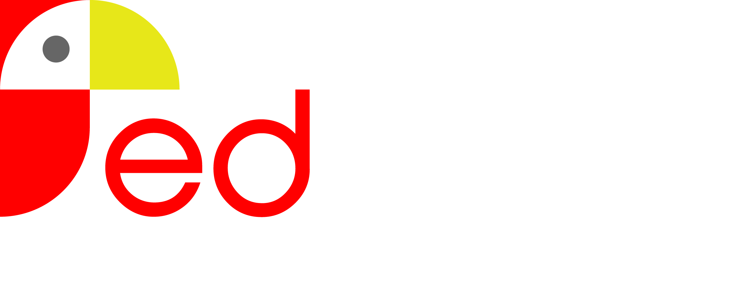 Red Parrot - Logo - With the first "R"-letter being shaped as a red parrot.