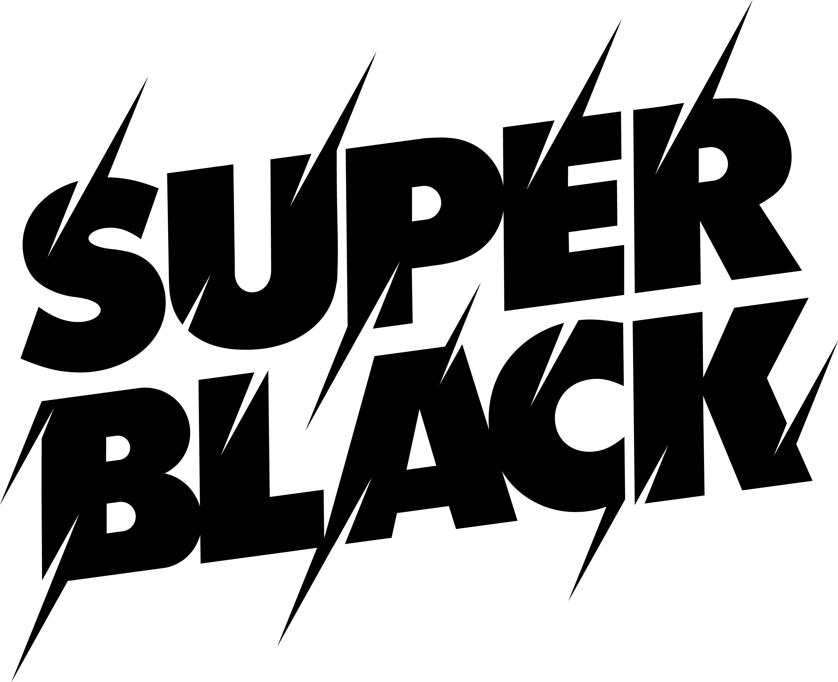 Logo of Super Black GmbH. The words "SUPER BLACK" are set in a bold, modern typeface.